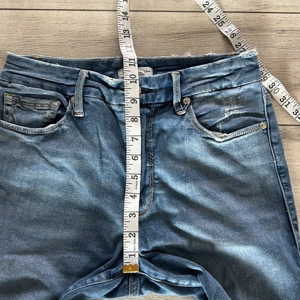 Good American SoftTech straight ankle jeans size 27